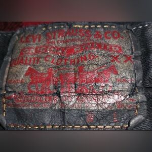 Vintage Levi's 501xx button fly jeans, black